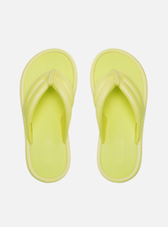 Sandália Flatform Amarela Brizza Tiras Largas Kin