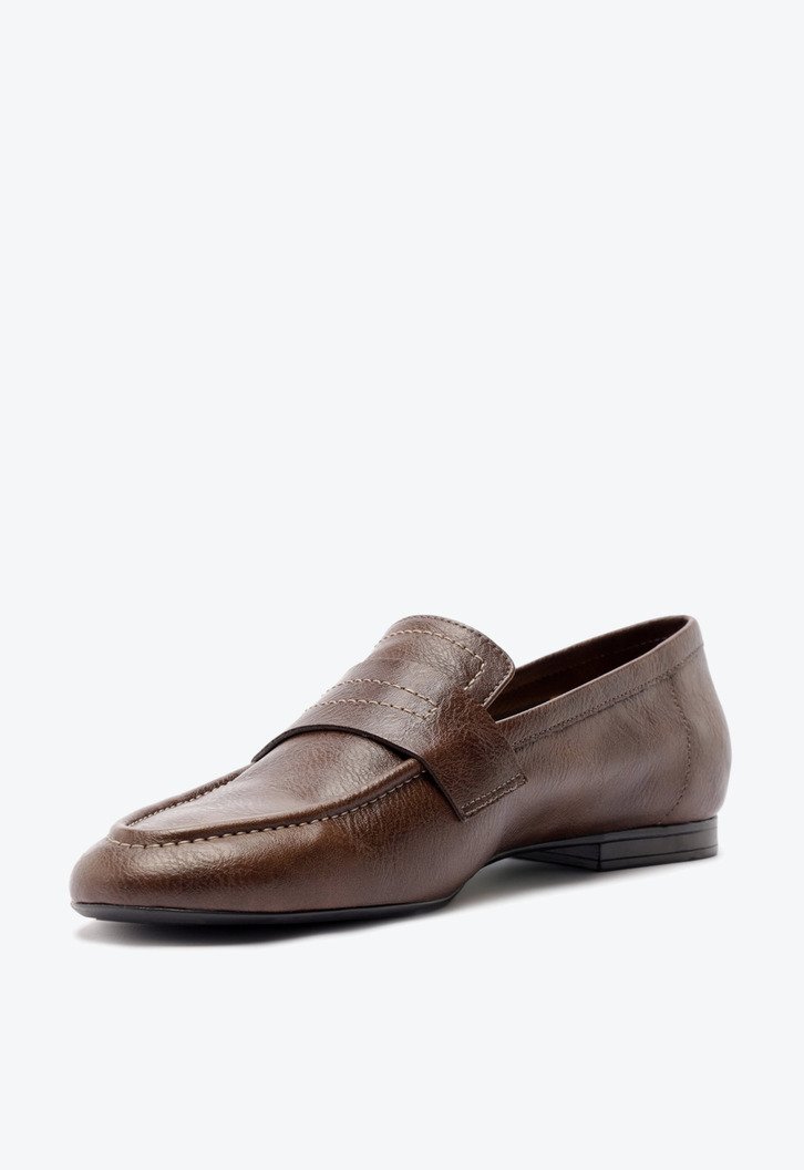 Mocassim Liso Monocolor Marrom | ZZ MALL