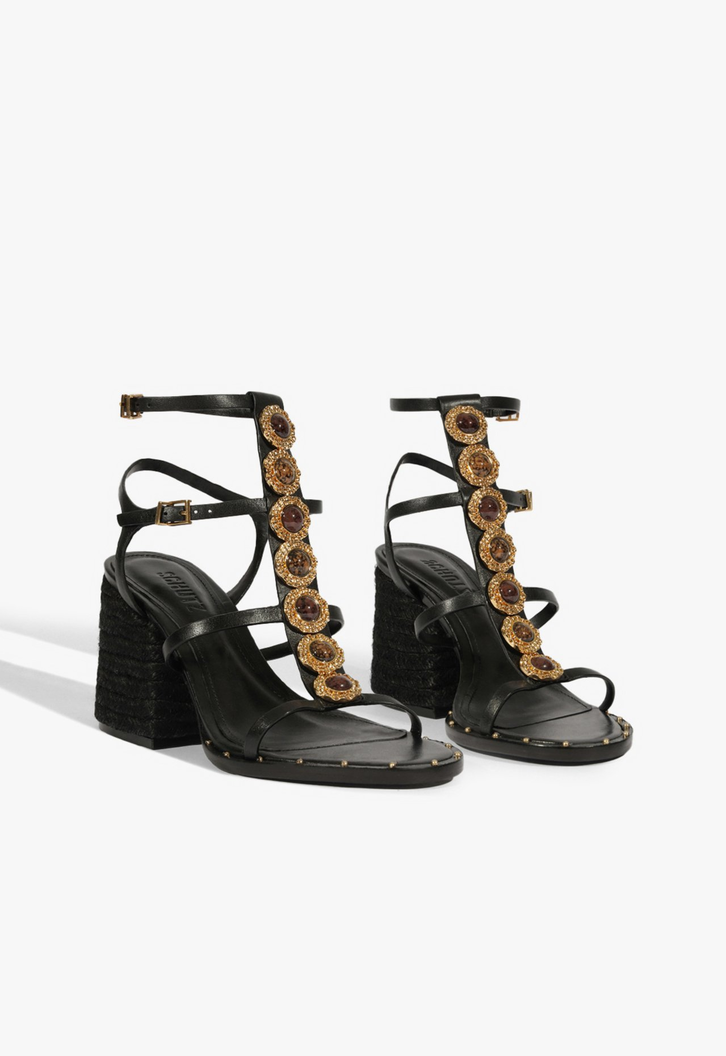 Sandália Block Heel Summer Preta