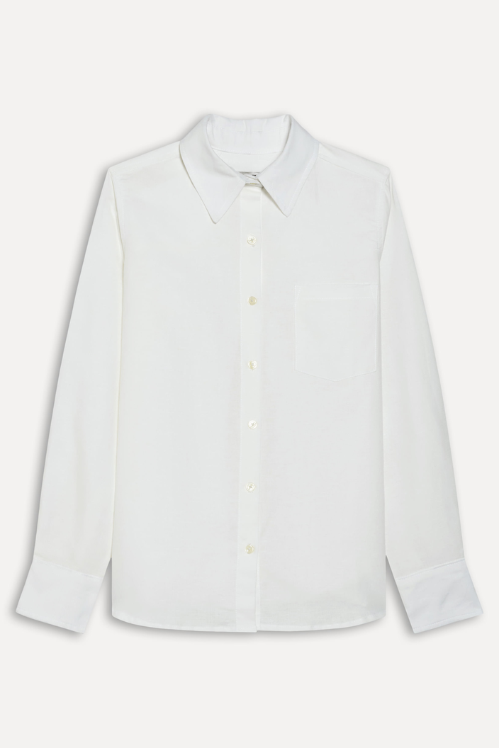 Camisa Off-White Reversa Linho Basica