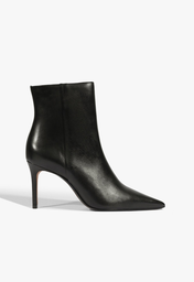 Bota Mikki Casual Couro Preta