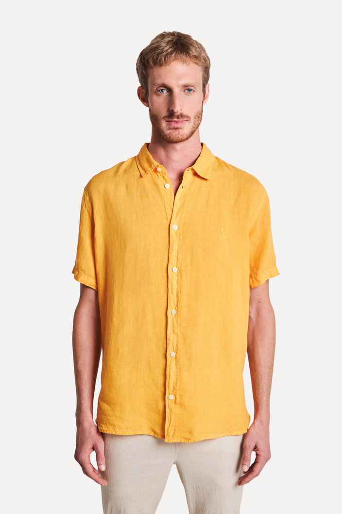 CAMISA AMARELA RESERVA LINHO