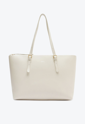 Bolsa Shopping Branca Schutz Grande Sara Couro
