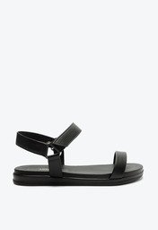Sandália Preta Anacapri Velcro Minimal Mono