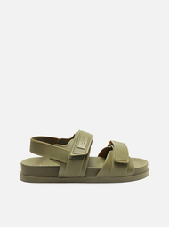 Sandália Papete Verde Velcro Liz Brizza