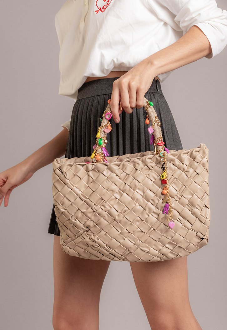 Bolsa Tote Anna Grande Bege