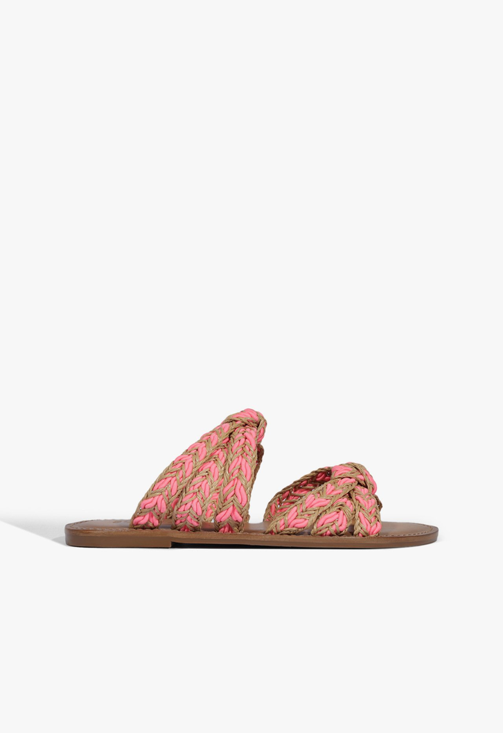 Sandália Rasteira Colorida Red