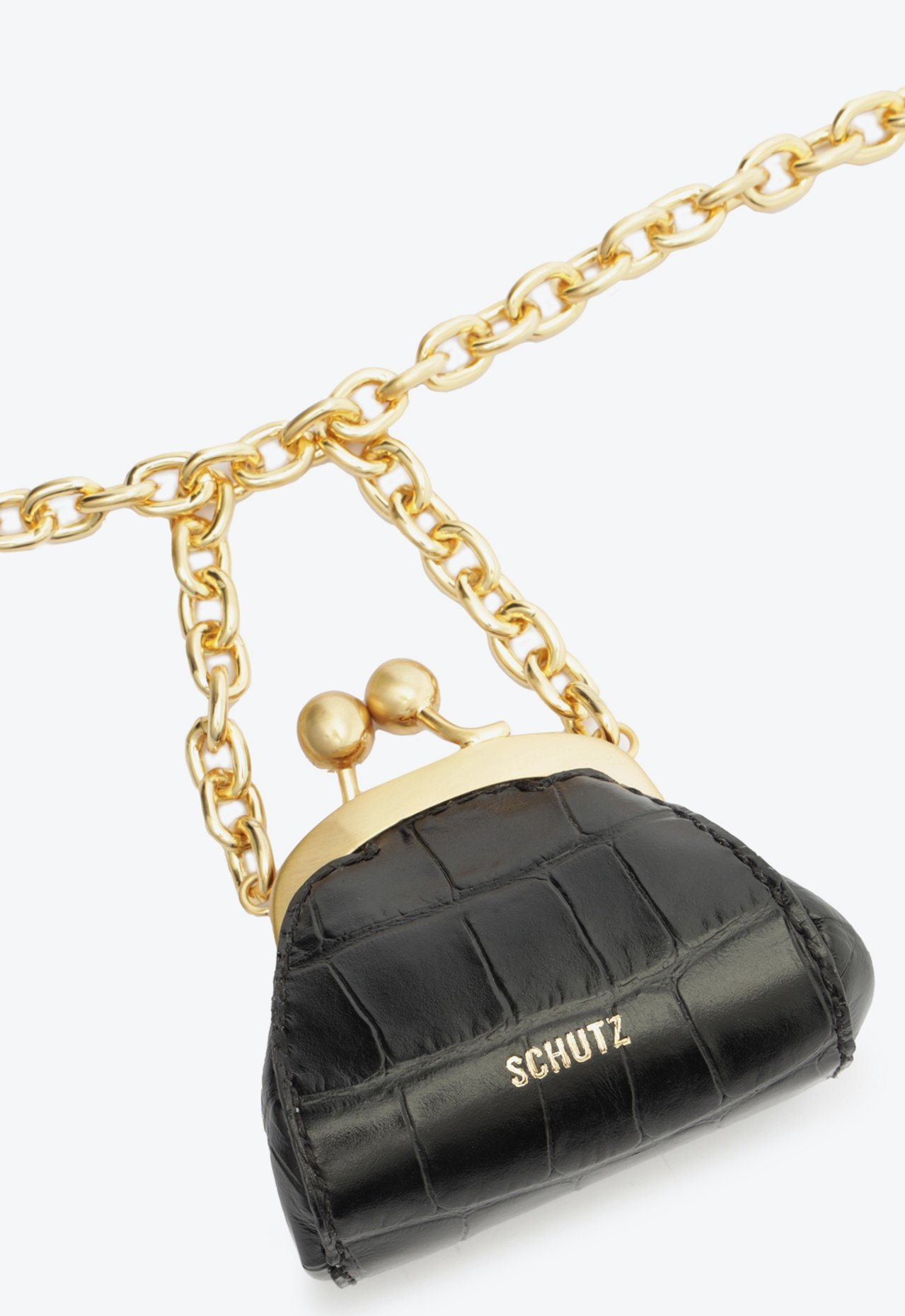 Minig Bag Preta Schutz Bless Couro | ZZ MALL