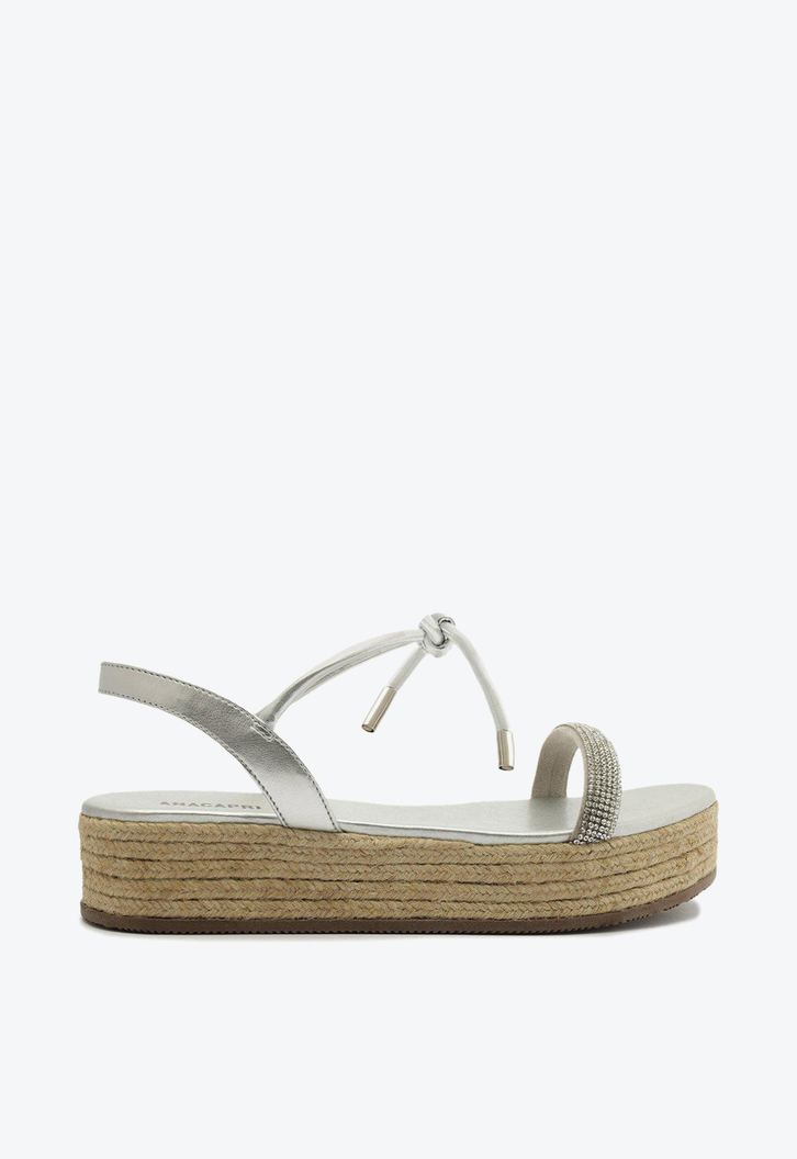 Sandália flatform hot sale palha