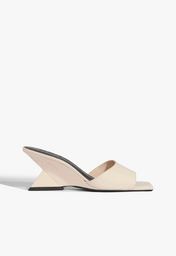 Mule Abbie Sculpt Couro Vinho