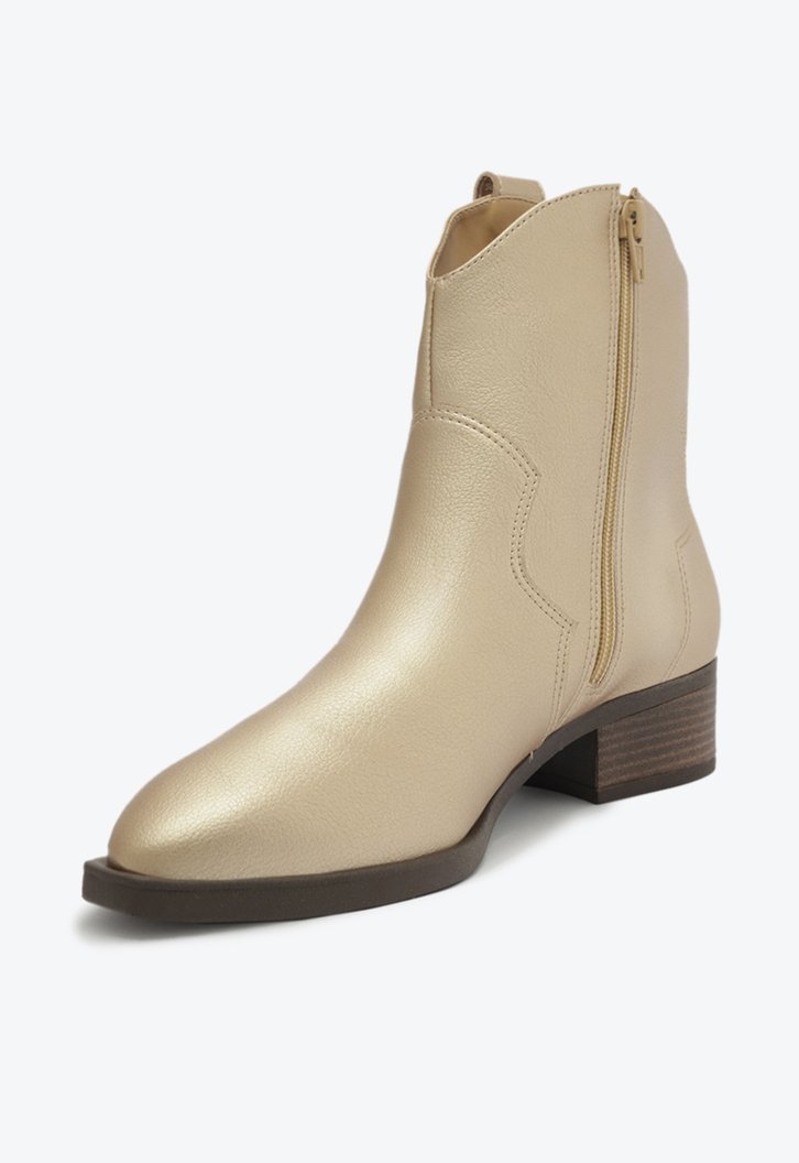 Bota Cano Curto Dourada Western