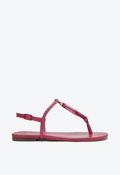 Sandália Rasteira Rosa Anacapri Slim Corrente