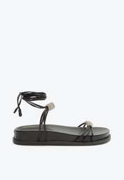 Sandália Papete Preta Schutz Becky Glam Sporty