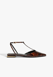 Sapatilha Verniz Animal Print