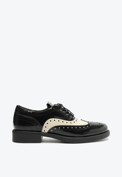 Mocassim Preto E Branco Schutz Couro
