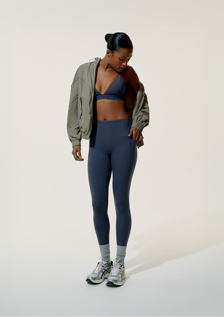Calça Legging Esportiva Hering Cinza