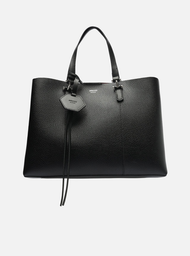 Bolsa Tote Preta Arezzo Grande Bag Charm Hexágono