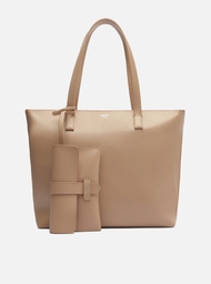 Bolsa Shopping Bege Mercato Grande