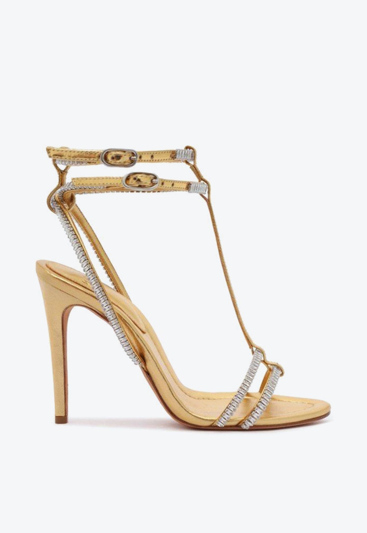Martina Crystal Sandal 100 Oro | ZZ MALL