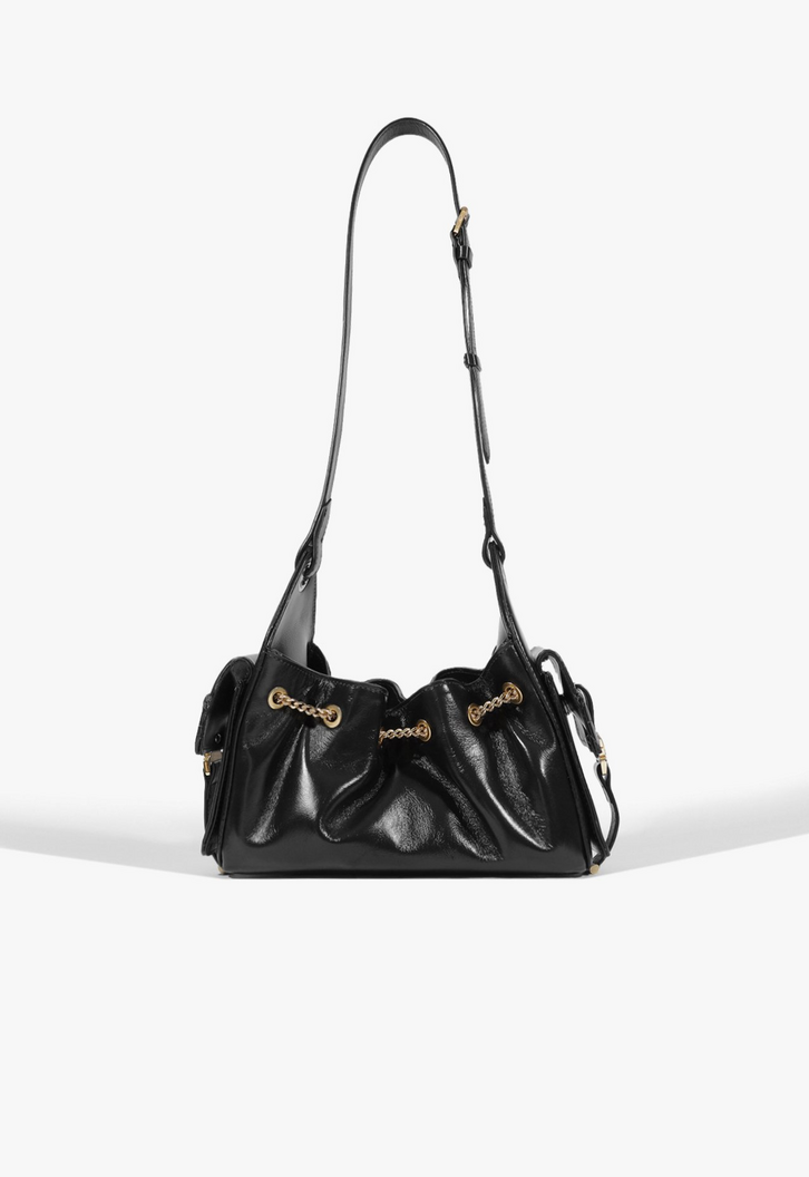 Bolsa Schutz Shoulder Média Lilibet Couro Preta | ZZ MALL