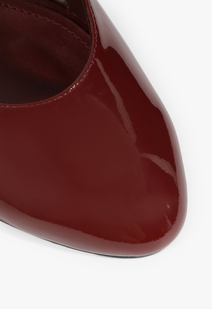 Sapato Scarpin Slingback Modern Round Vermelho