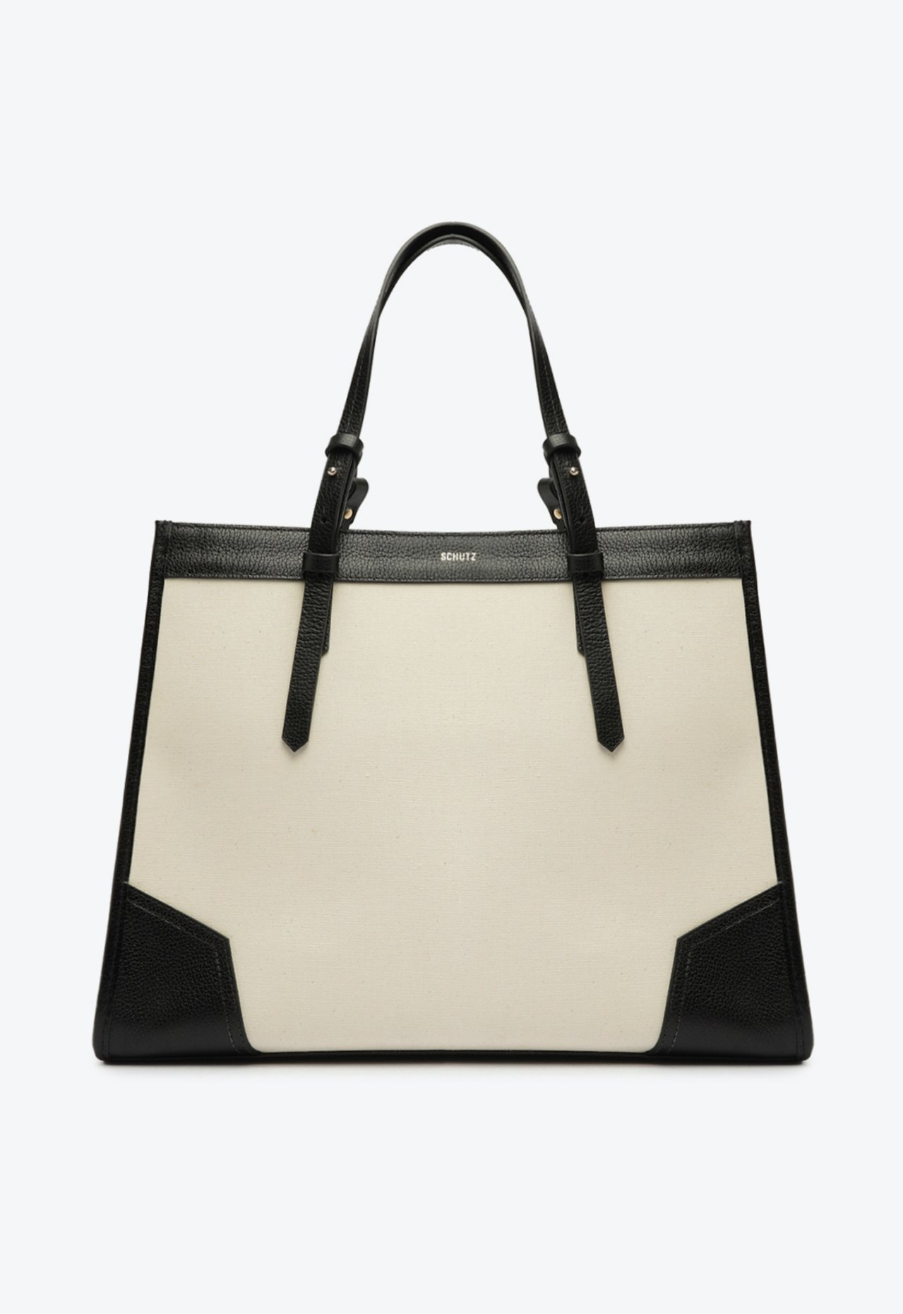Bolsa Shopping Preta Schutz Grande Susan Lona Couro | ZZ MALL