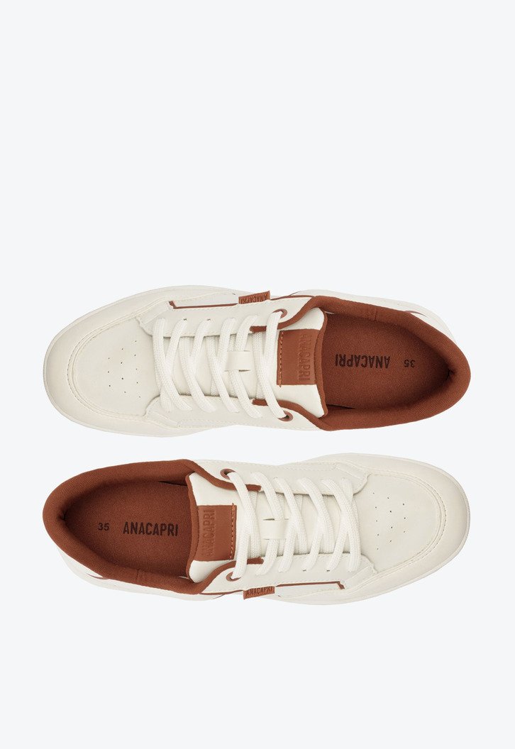 Tênis Robusto Sixx Branco e Marrom | ZZ MALL