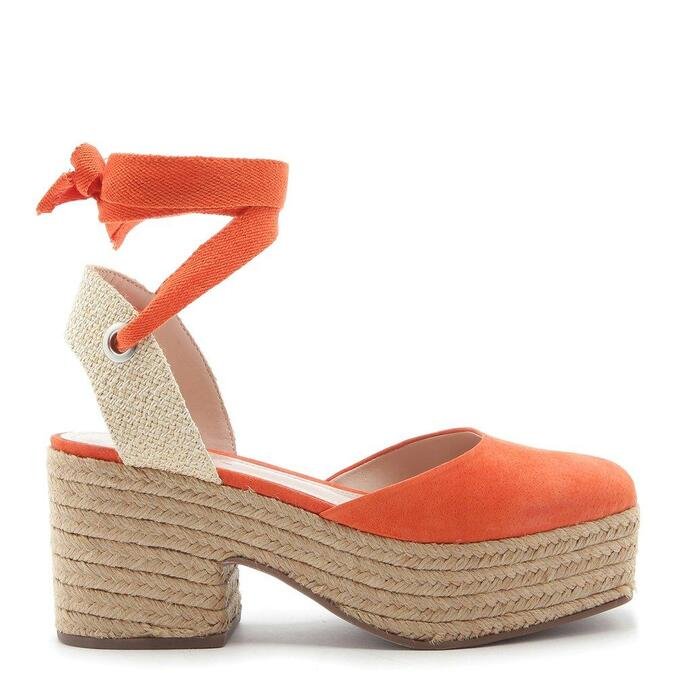 ESPADRILLE Schutz MEIA PATA NATURAL ORANGE | ZZ MALL