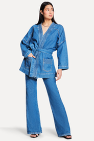 KIMONO AZUL REVERSA JEANS | ZZ MALL