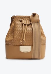Bolsa Bucket Marrom Anacapri Pequena Tressê