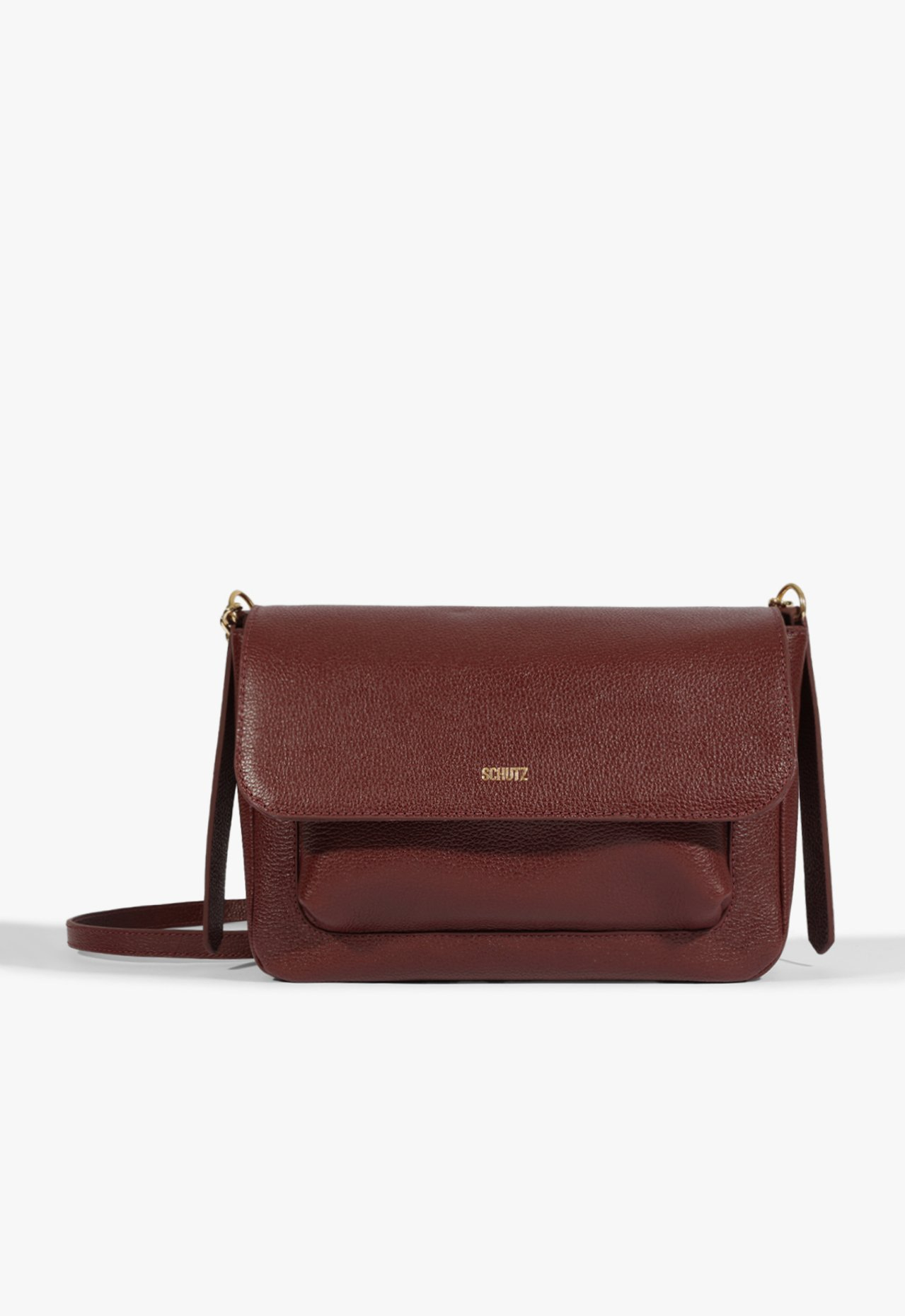 Bolsa Tiracolo Brooke Couro Vinho | ZZ MALL