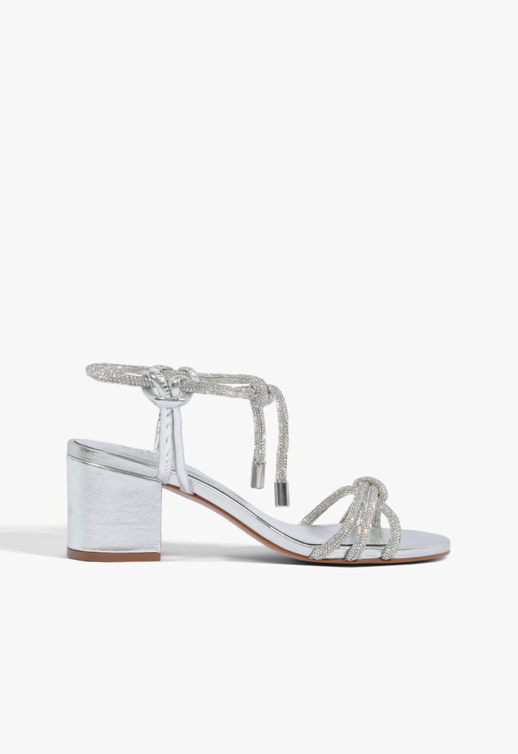 Sandália Trançada Block Heel