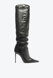 Bota Preta Schutz Miranda Over The Knee Couro
