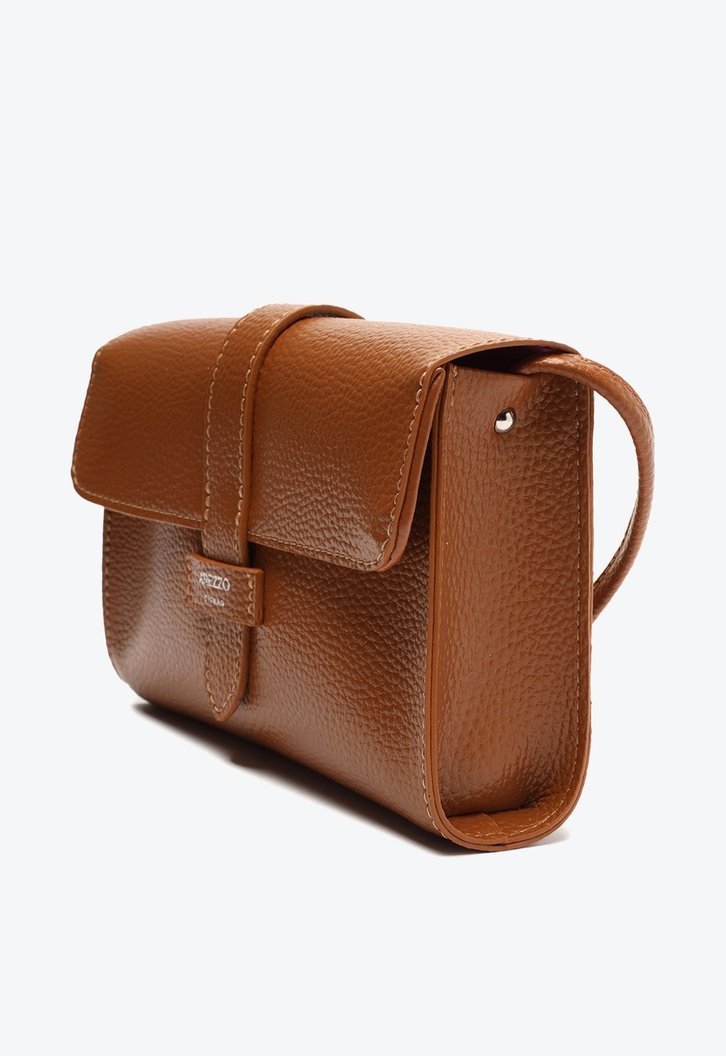Bolsa Tiracolo Marrom Arezzo Betina Pequena Cárcuma