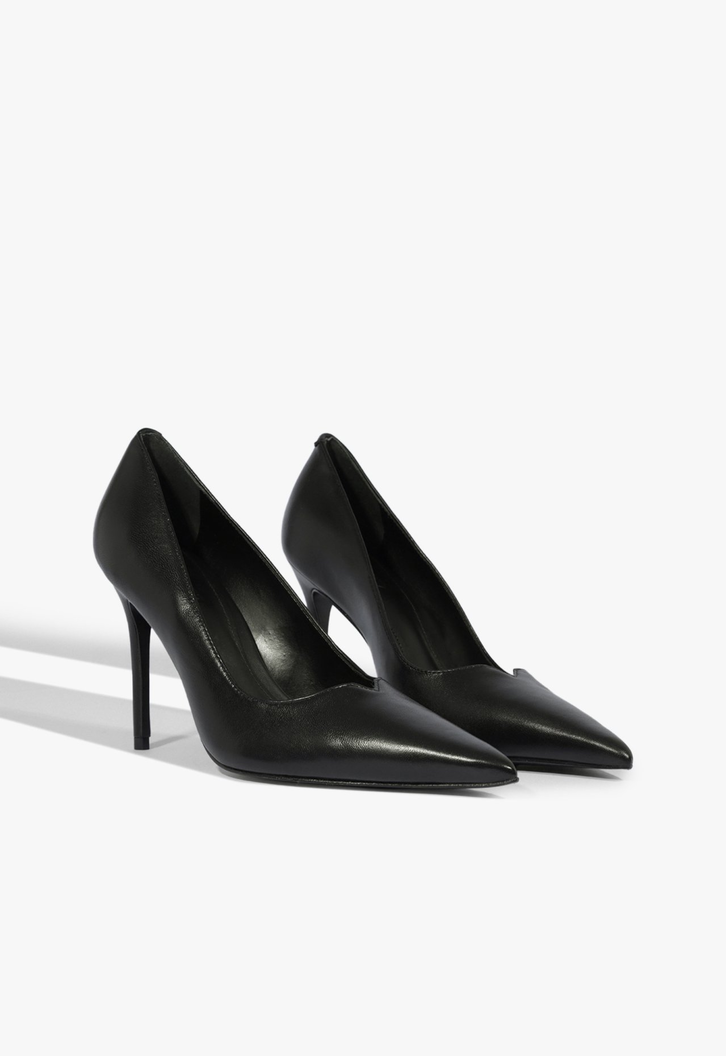 Scarpin Ines High Couro Preto