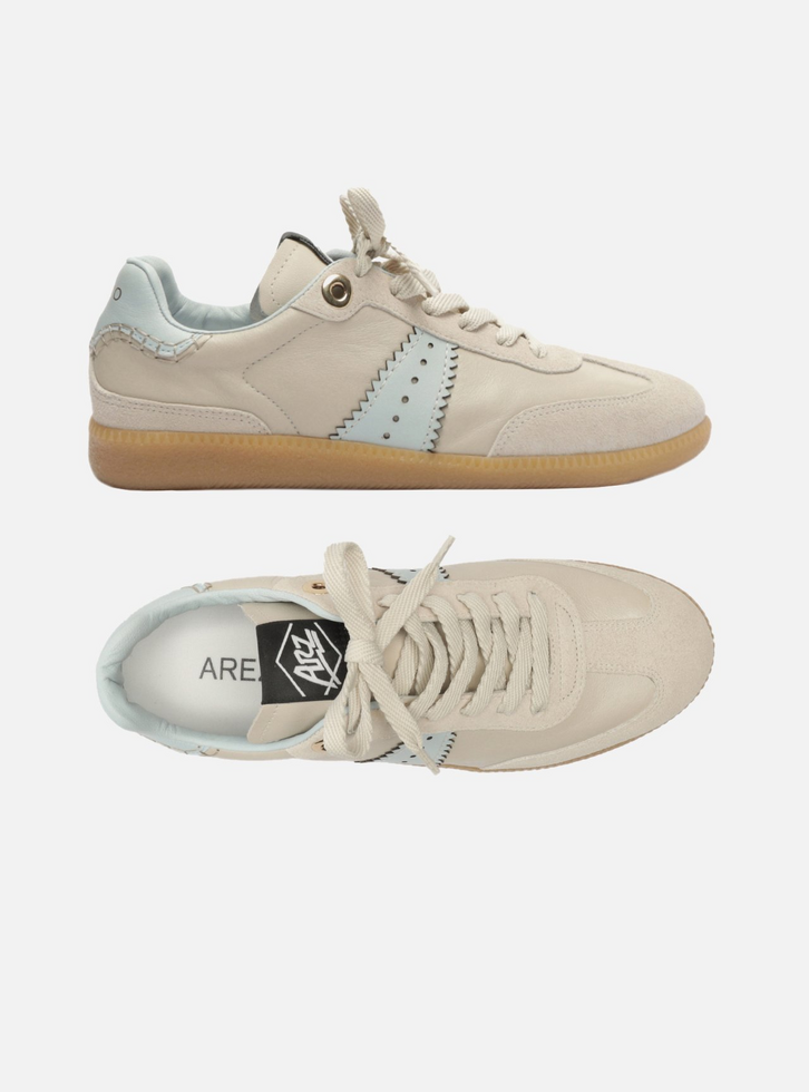 Tênis Multicolorido Camurça Amarração Retrô