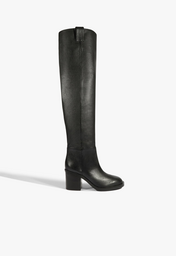 Bota Lara Couro Preta