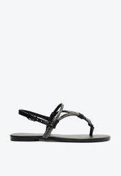 Sandália Slim Glam Manta Preta
