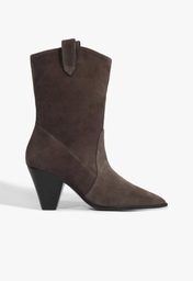 Bota Marrom Escuro Schutz Suede