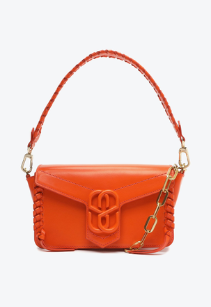 Bolsa Laranja Schutz Shoulder Frame Couro | ZZ MALL