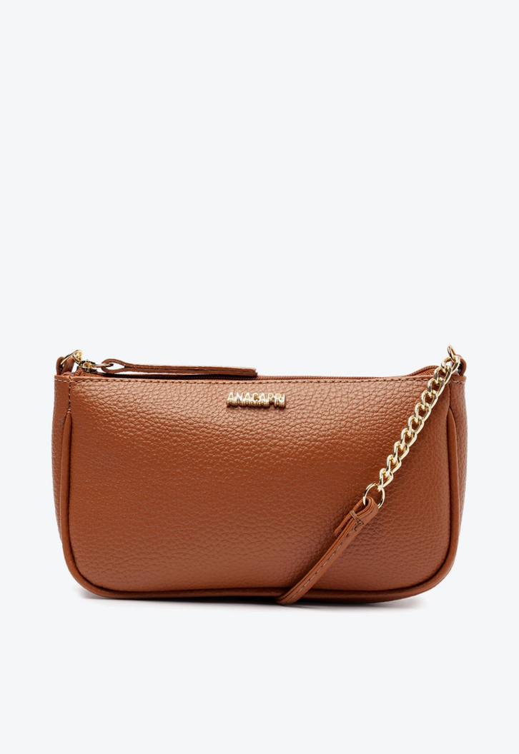 Bolsa Tiracolo Média Fun Marrom