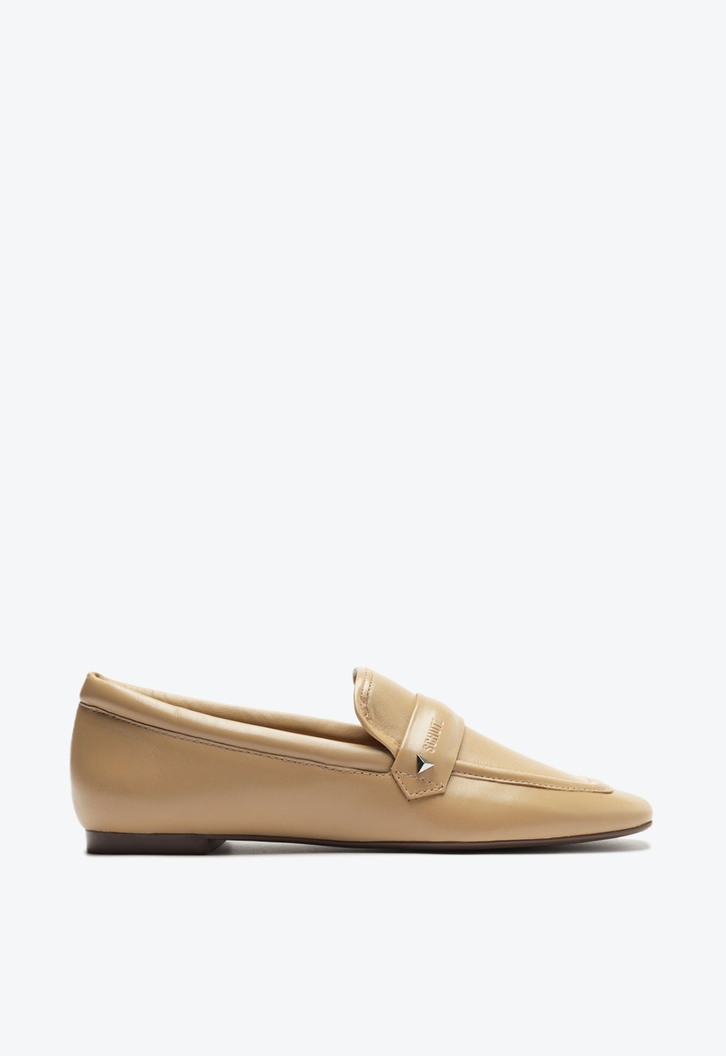 Mocassim Logomania Couro Marrom