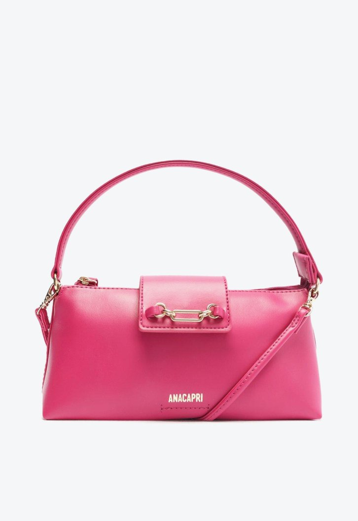 Bolsa Tiracolo Rosa Anacapri Baguete Classy Média