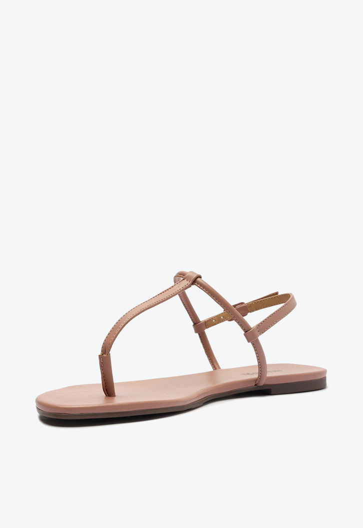 Sandália Rasteira Rosa Anacapri Slim