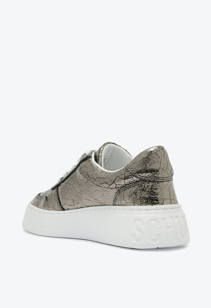 TÊNIS FLATFORM COURO cinza