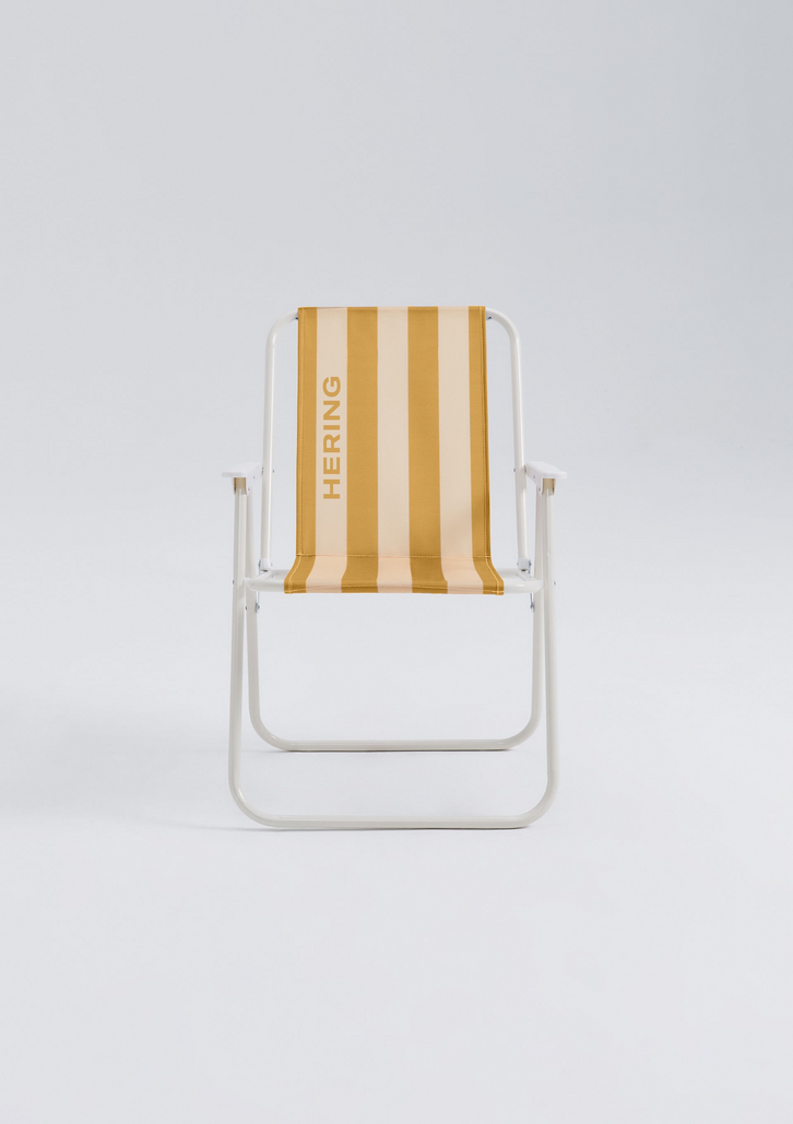 Cadeira Amarelo Hering De Praia Estampada