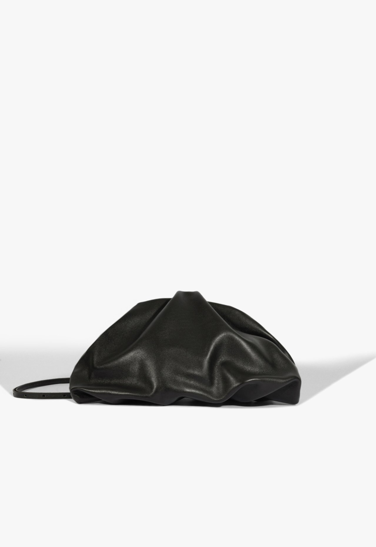 Bolsa Maxi Clutch Tiracolo Avril Couro Preta | ZZ MALL