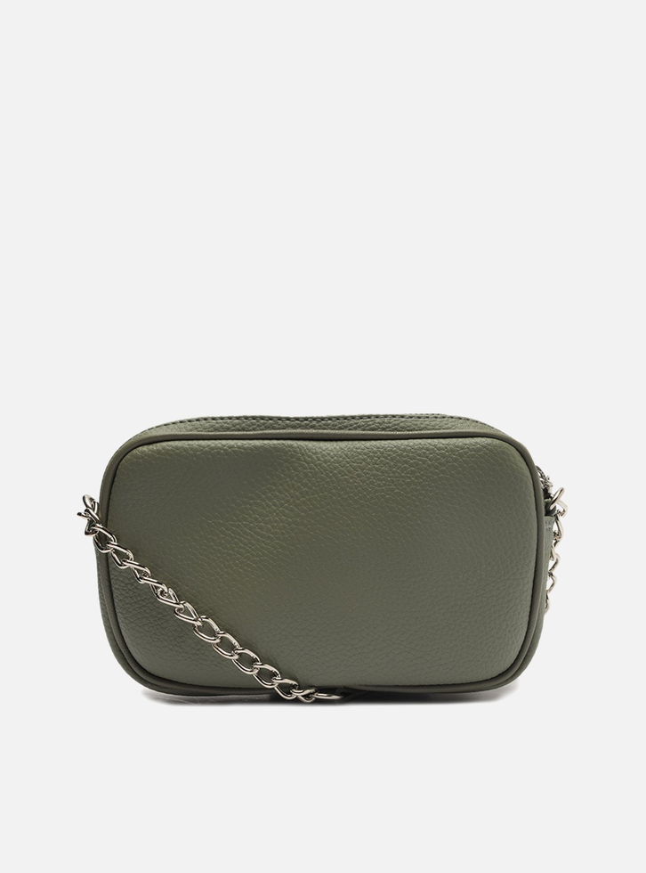 Bolsa Tiracolo Verde Militar Arezzo Pequena Corrente Basic