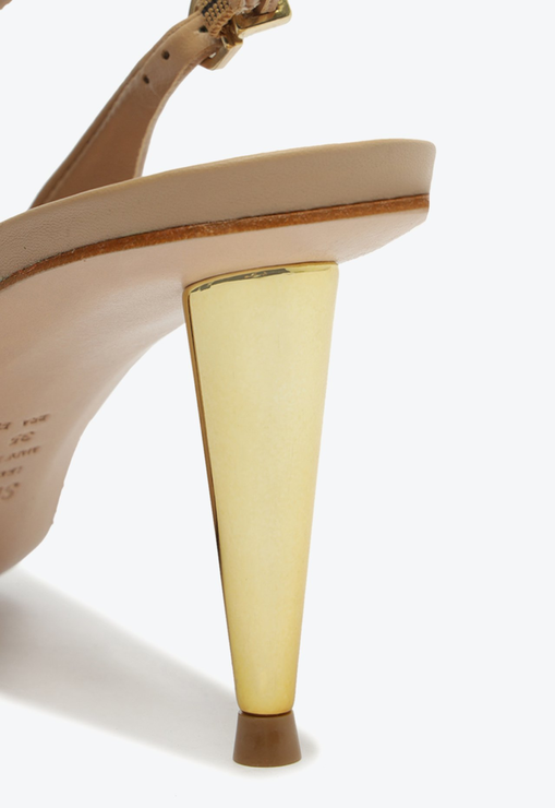 Sapato Scarpin Suzane Pin Heel Couro Marrom