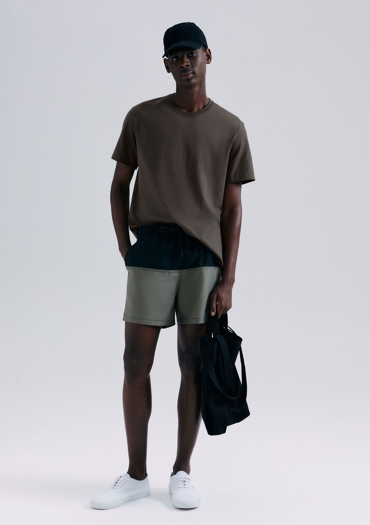 Shorts De Banho Verde Hering Masculino Com Recorte